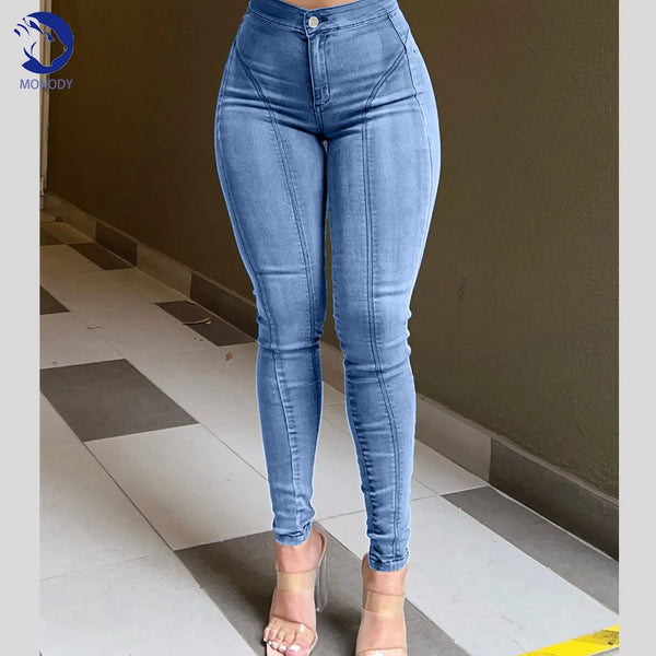 Sexy Women's Skinny Pencil Jeans - Stretch Denim Trousers